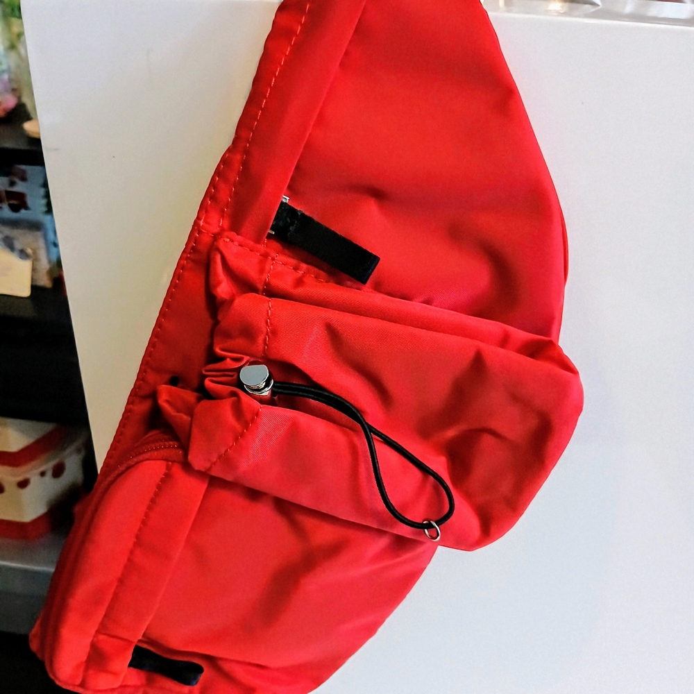 Vibrant Red Belt Bag with Adjustable Straps Men/ Women NWT